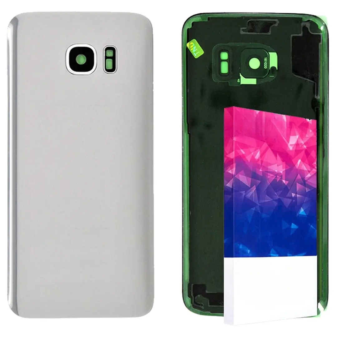 Samsung Galaxy S7 Back Glass Silver with Camera Lens